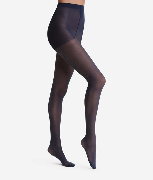 DIM Collant semi-opaque brillant marine Dim Style