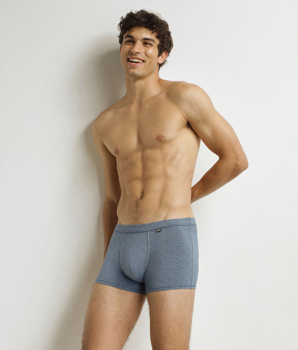 DIM Boxer homme Bleu Brut Dim Classic Coton Modal