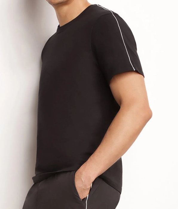 DIM T-shirt de sport homme thermorégulateur en jersey Noir Dim Move