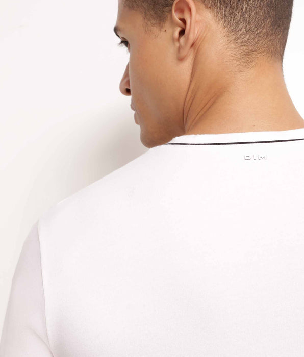 DIM T-shirt de sport homme thermorégulateur en jersey Écru Dim Move