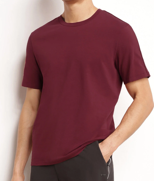 DIM T-shirt de sport homme thermorégulateur en jersey Bordeaux Dim Move