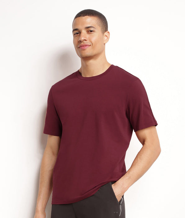 DIM T-shirt de sport homme thermorégulateur en jersey Bordeaux Dim Move