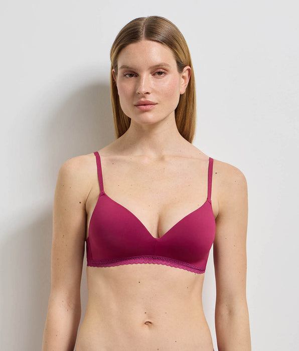 DIM Soutien-gorge triangle sans armatures framboise intense Daily Micro