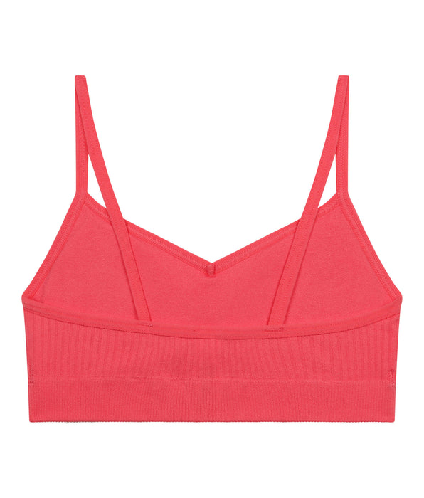 DIM Brassière fille sans couture à mousses amovibles microfibre Rose Dim