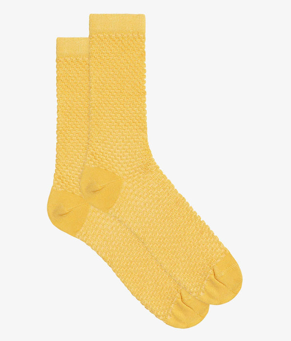DIM Chaussettes femme en viscose Citron effet gaufré Dim Style