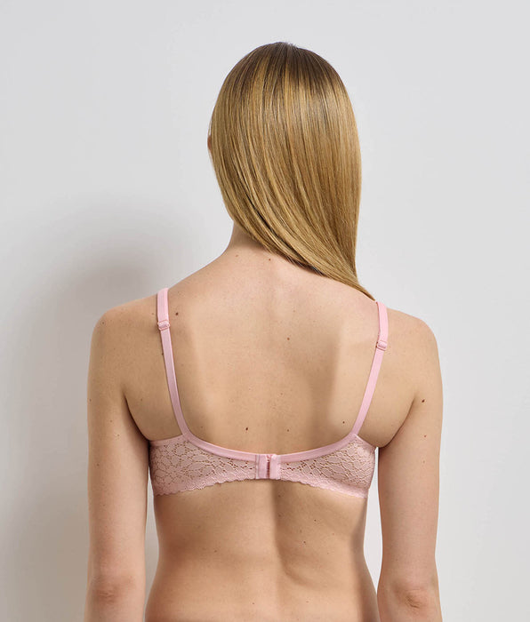 DIM Soutien-gorge triangle paddé sans armatures rose pétale Daily Dentelle