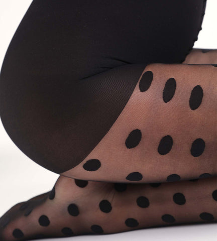 Collant transparent à gros pois Style - DIM - Modalova