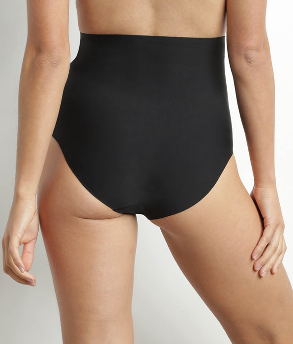DIM Culotte effet sculptant femme taille haute sans couture Noir Dim Silhouette Invisible