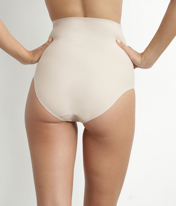 DIM Culotte effet sculptant femme taille haute sans couture Nude Dim Silhouette Invisible