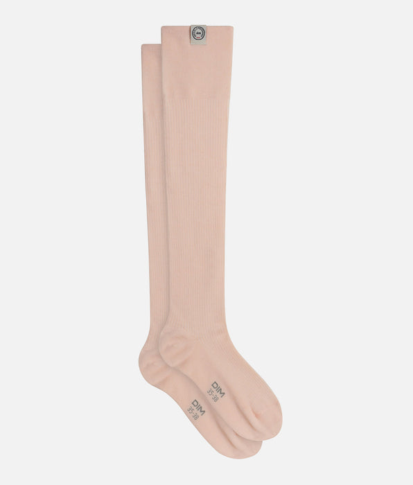 DIM Chaussettes hautes femme Rose Dim x Ines de La Fressange