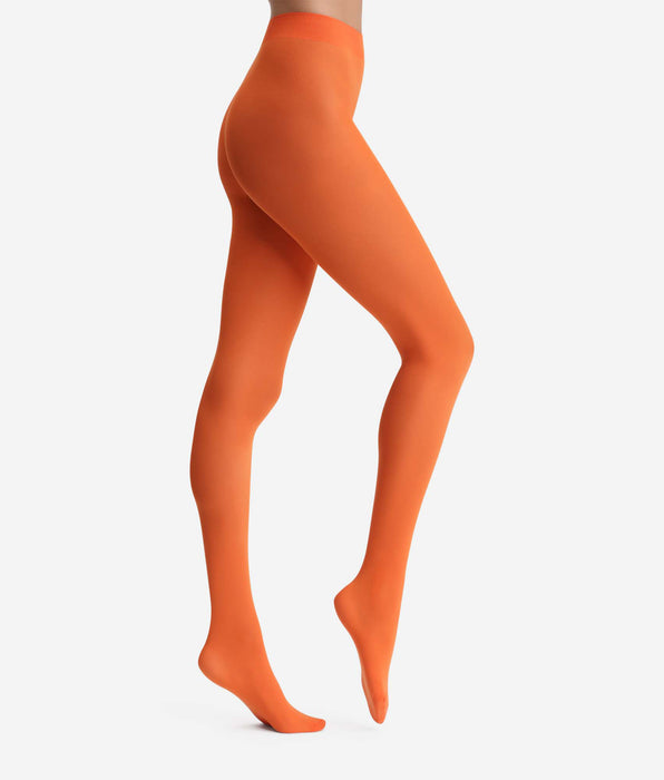 DIM Collant orange opaque 50D Dim x Ines de la Fressange