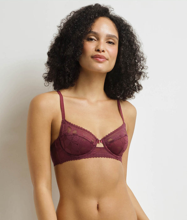 DIM Soutien-gorge emboitant à armatures Figue Art Flowers