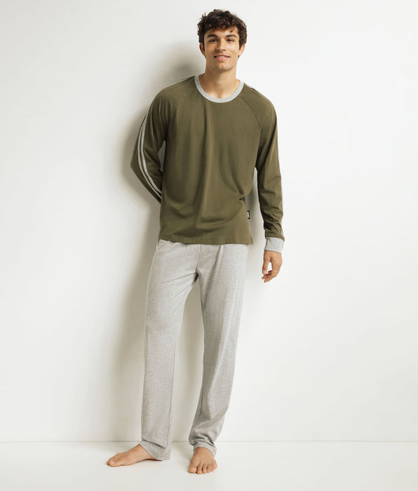 DIM Ensemble pyjama pantalon homme militaire Dim Jersey