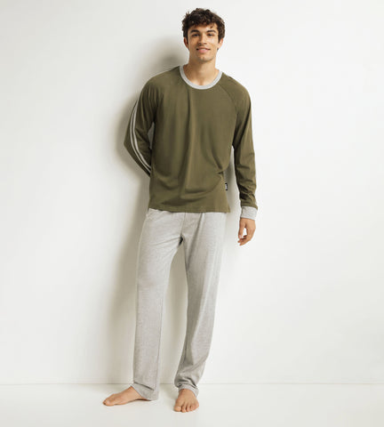 Ensemble pyjama pantalon militaire Jersey - DIM - Modalova