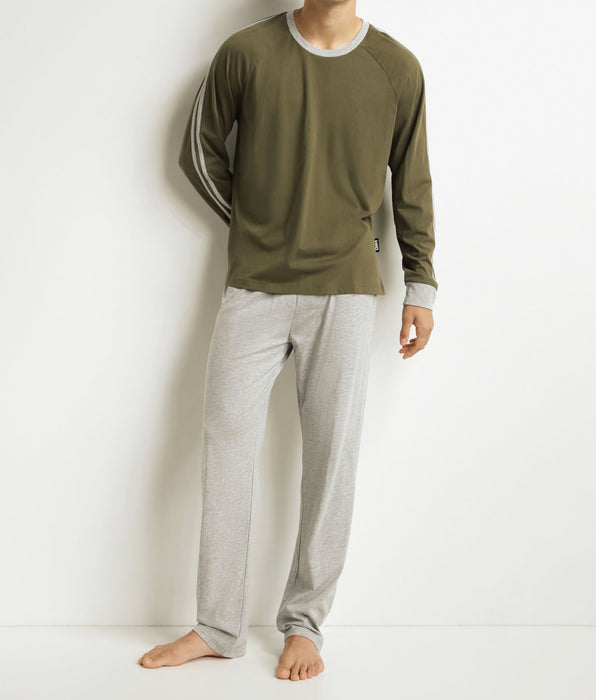 DIM Ensemble pyjama pantalon homme militaire Dim Jersey