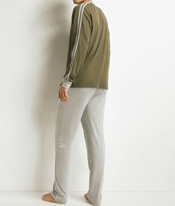 DIM Ensemble pyjama pantalon homme militaire Dim Jersey