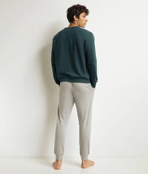 DIM Ensemble pyjama pantalon homme Gris Vert Dim