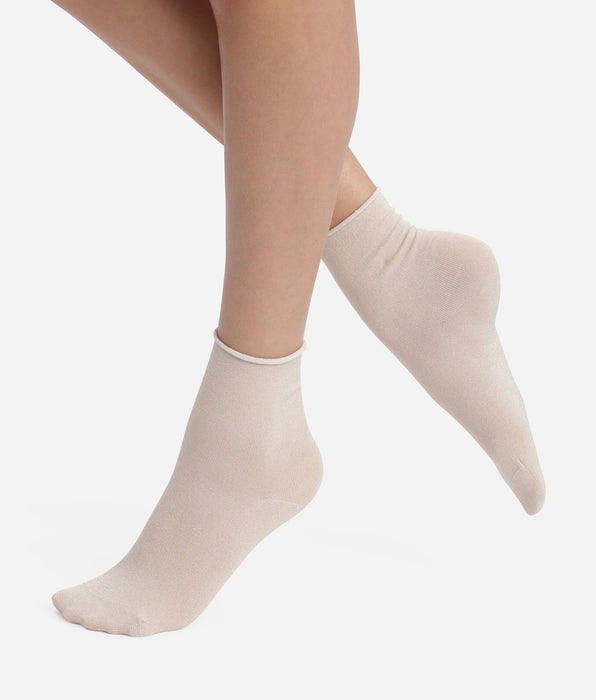 DIM Chaussettes femme en lurex Ébène Dim Mode