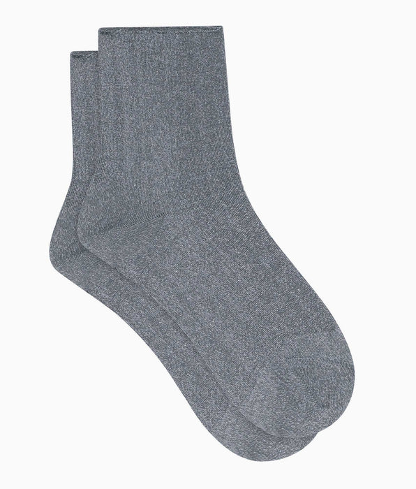 DIM Chaussettes femme en lurex Gris Dim Mode