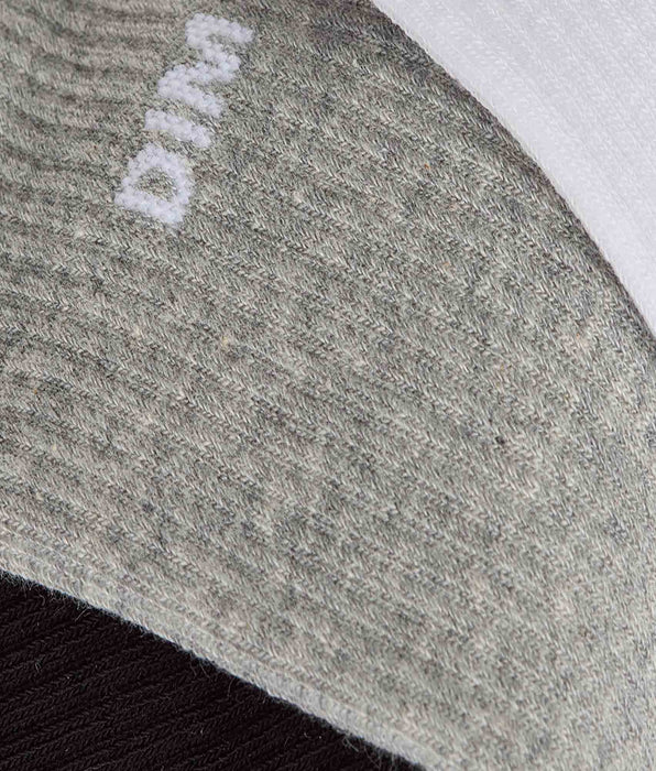DIM Lot de 3 chaussettes sport homme coton noir, blanc, gris Original
