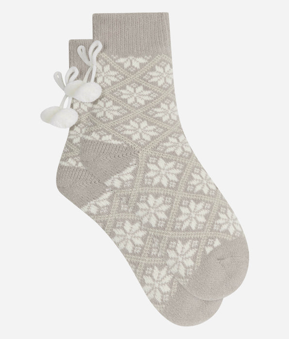 DIM Chaussettes femme gris acier Cocoon
