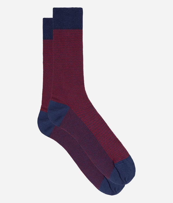 DIM Chaussettes homme coton rouge grenat La Mode