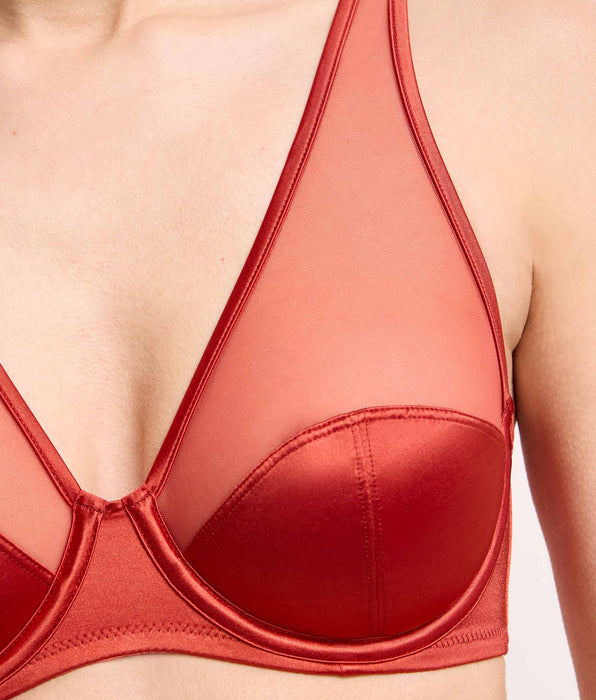 DIM Soutien-gorge à armatures cannelle épicée Dim x Ines de la Fressange