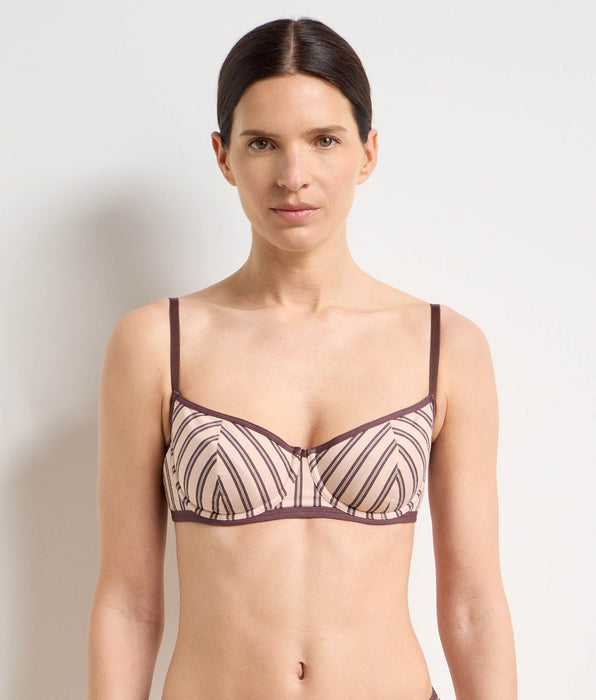 DIM Soutien-gorge corbeille à armatures brun rose Dim x Ines de la Fressange