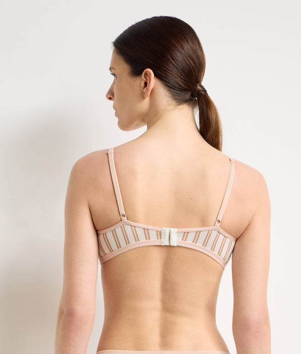 DIM Soutien-gorge corbeille à armatures crème rose Dim x Ines de la Fressange