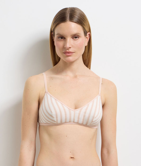 DIM Soutien-gorge sans armatures crème rose Dim x Ines de la Fressange