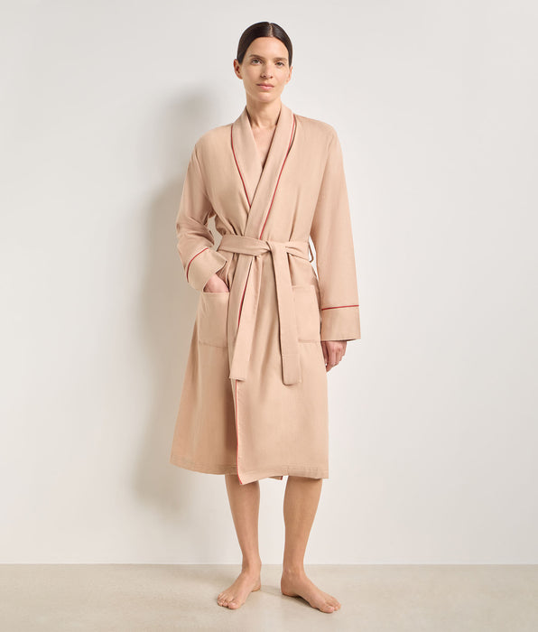 DIM Peignoir flanelle soie beige DIM x Ines de la Fressange