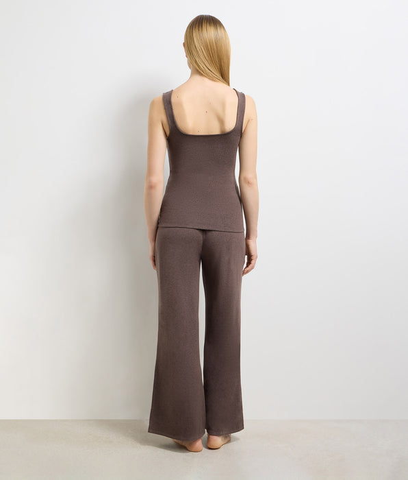 DIM Ensemble pyjama jersey fin marron profond DIM x Ines de la Fressange
