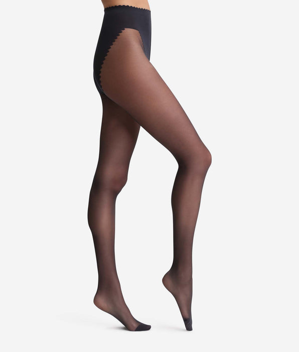 DIM Collant noir Body Touch Ventre Plat 20D