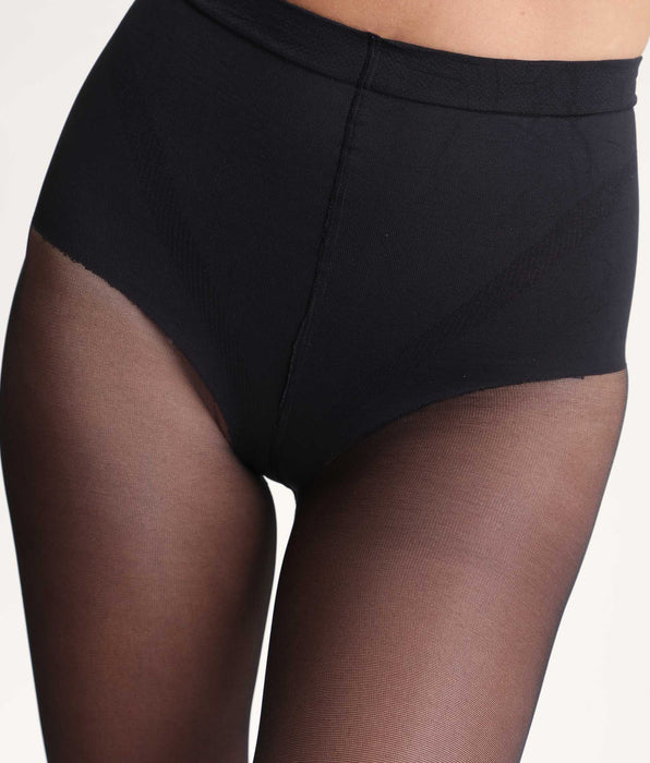 DIM Collant noir Diam's Ventre Plat 25D