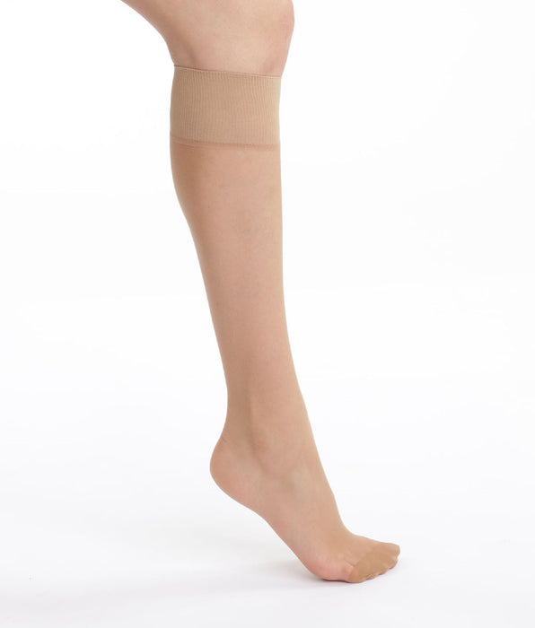 DIM Lot de 2 mi-bas voile ambre Mes Essentiels 15D