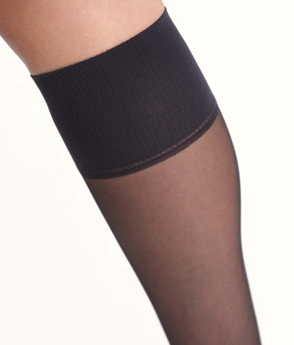 DIM Lot de 3 mi-bas transparents noirs Beauty Resist 20D