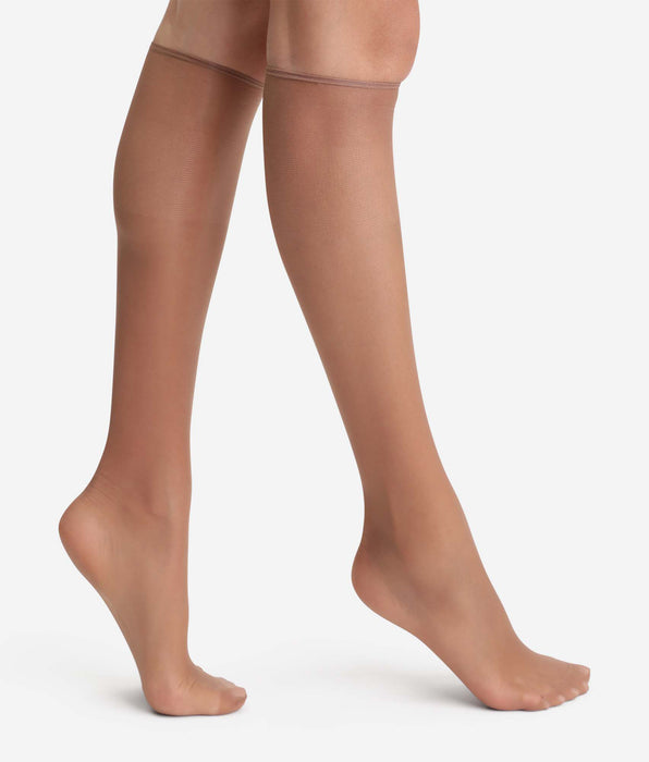 DIM Lot de 2 mi-bas gazelle Sublim Voile Brillant 15D