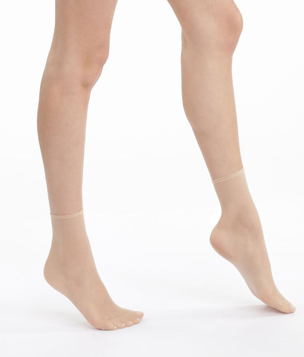 DIM Lot de 2 socquettes capri irisées Sublim 14D