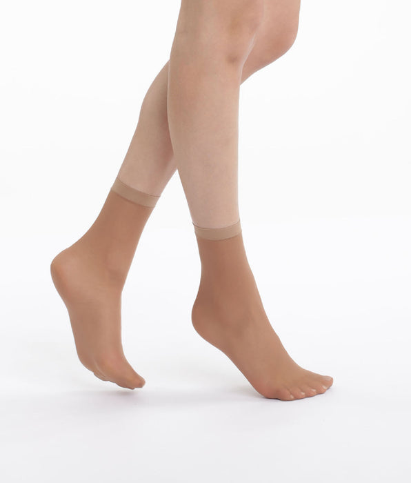 DIM Lot de 4 socquettes daim EcoDIM semi-opaques 30D