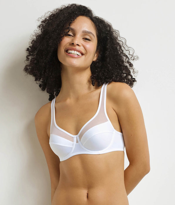 DIM Soutien-gorge emboitant avec armatures blanc Generous Dim