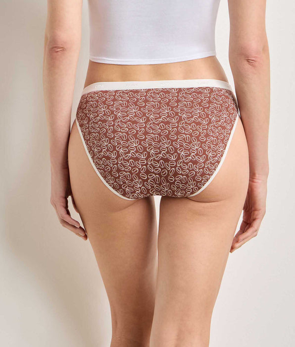 DIM Lot de 5 culottes délice café Les Pockets Coton