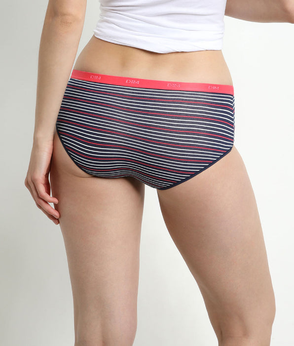 DIM Lot de 3 boxers pretty rose en coton stretch Les Pockets