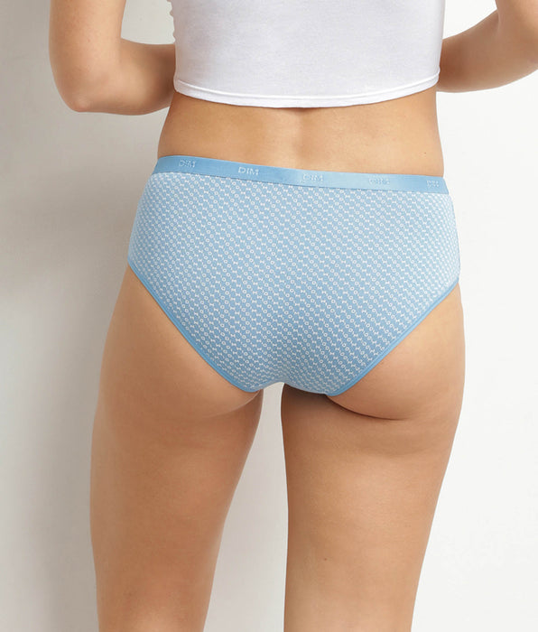 DIM Lot de 3 boxers femme coton stretch logo Dim Les Pockets