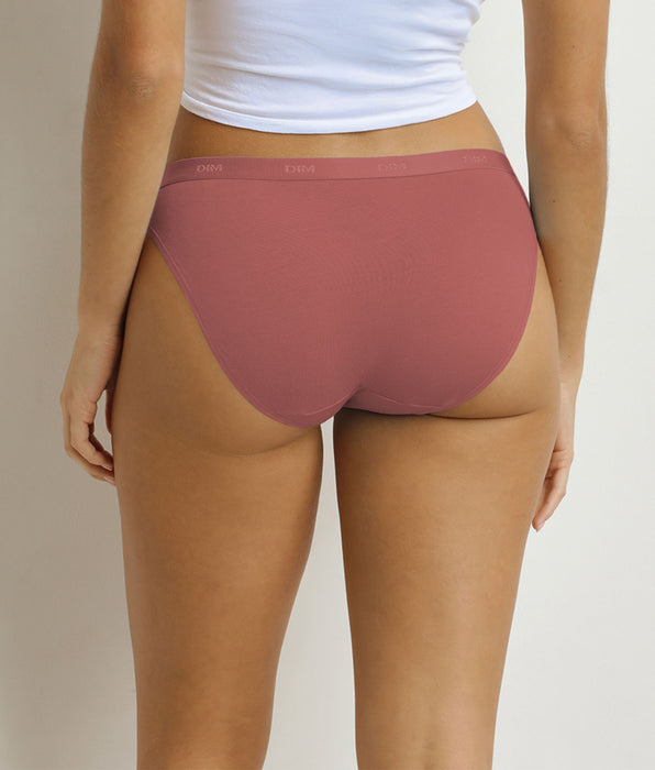 DIM Lot de 3 slips femme Rouge, Rose, Blanc Les Pockets Ecodim