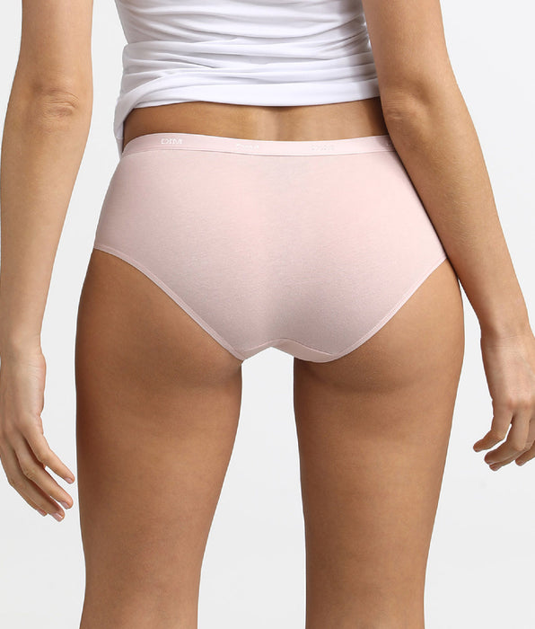 DIM Lot de 3 Boxers peau/rose/nacre Les Pockets Coton