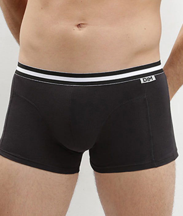 DIM Lot de 4 boxers noirs ECODIM Coton