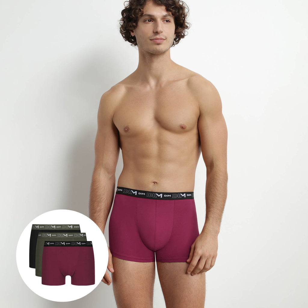 6 Boxers Dim Coton Stretch - Confort Et Maintien Optimal Homme