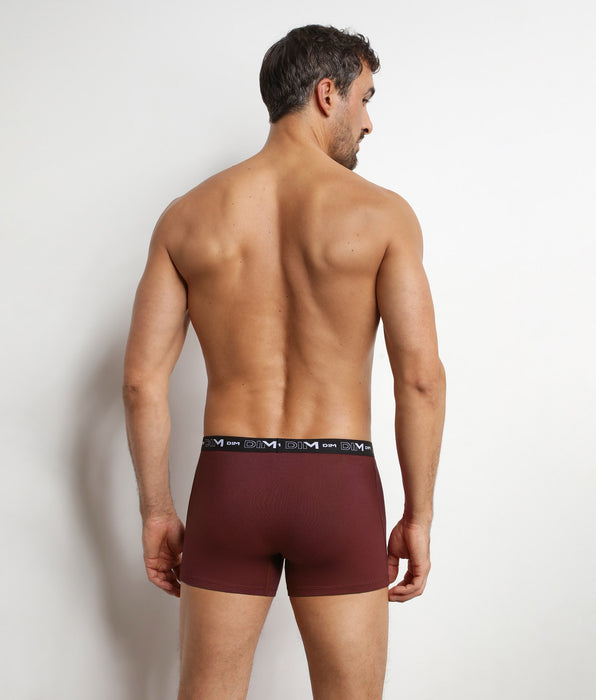 DIM Lot de 3 boxers homme Cendre Dim Coton Stretch