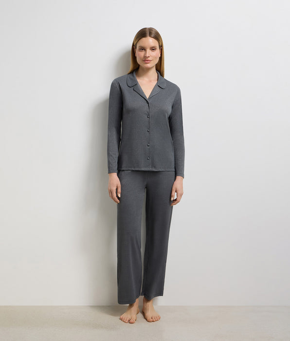 DIM Pantalon femme gris granit Precious Christmas