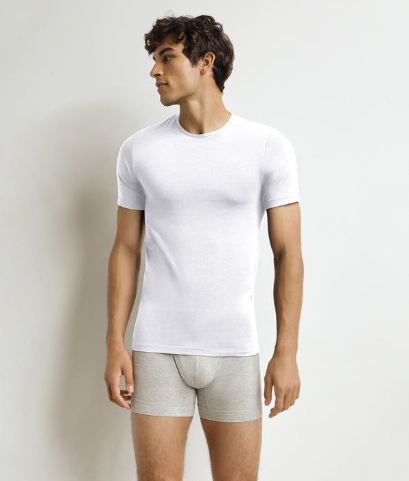 DIM T-shirt homme à manches courtes Blanc Dim Thermal